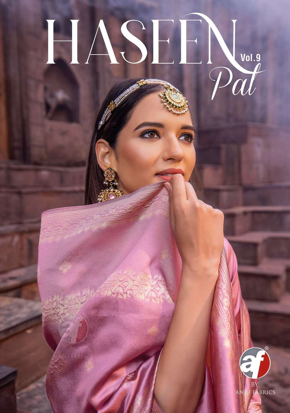 HASEEN PAL VOL-9 BY ANJU FABRICS 3461 TO 3466 SERIES BANARASI SILK WORK DRESSES