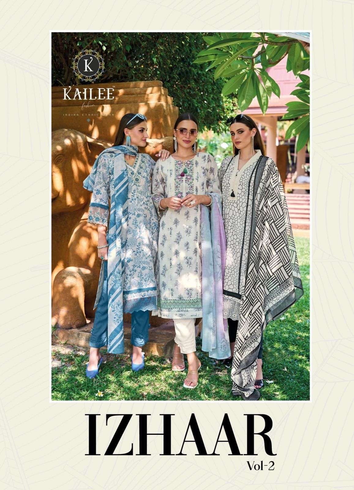 IZHAAR VOL-2 BY KALKI FASHION 42621 TO 42626 SERIES LINEN STITCHED DRESSES