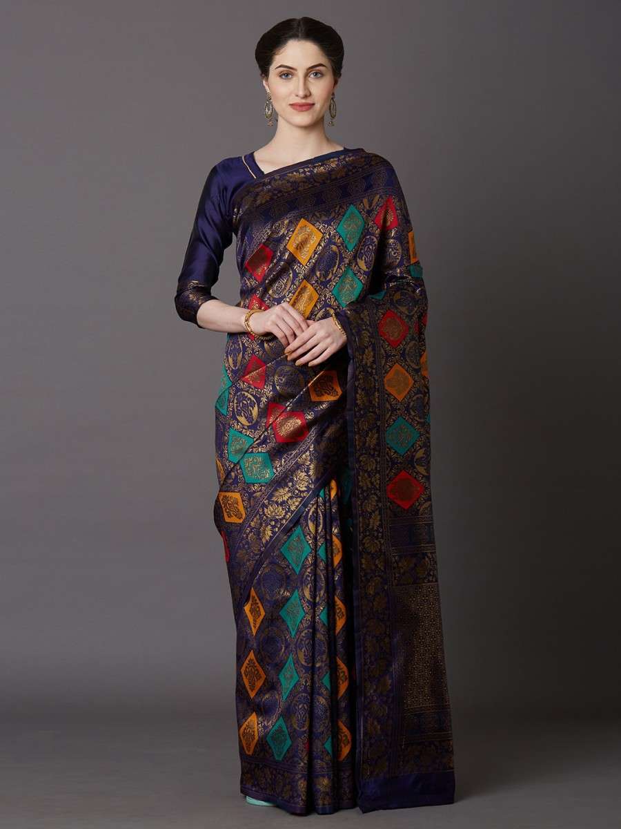 KANGANA SILK BY ASLIWHOLESALE DESIGNER SOFT ZARI SILK PRINTED SAREES