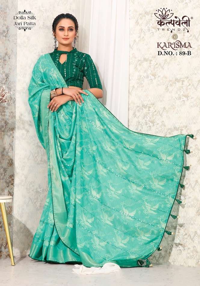 KARISHMA VOL-89 BY K.F FASHION DESIGNER FANCY SOFT DOLA SILK PRINT SAREES