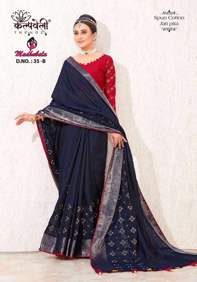 MADHUBALA VOL-35 BY K.F FASHION DESIGNER FANCY SOFT SPUN COTTON PRINT SAREES