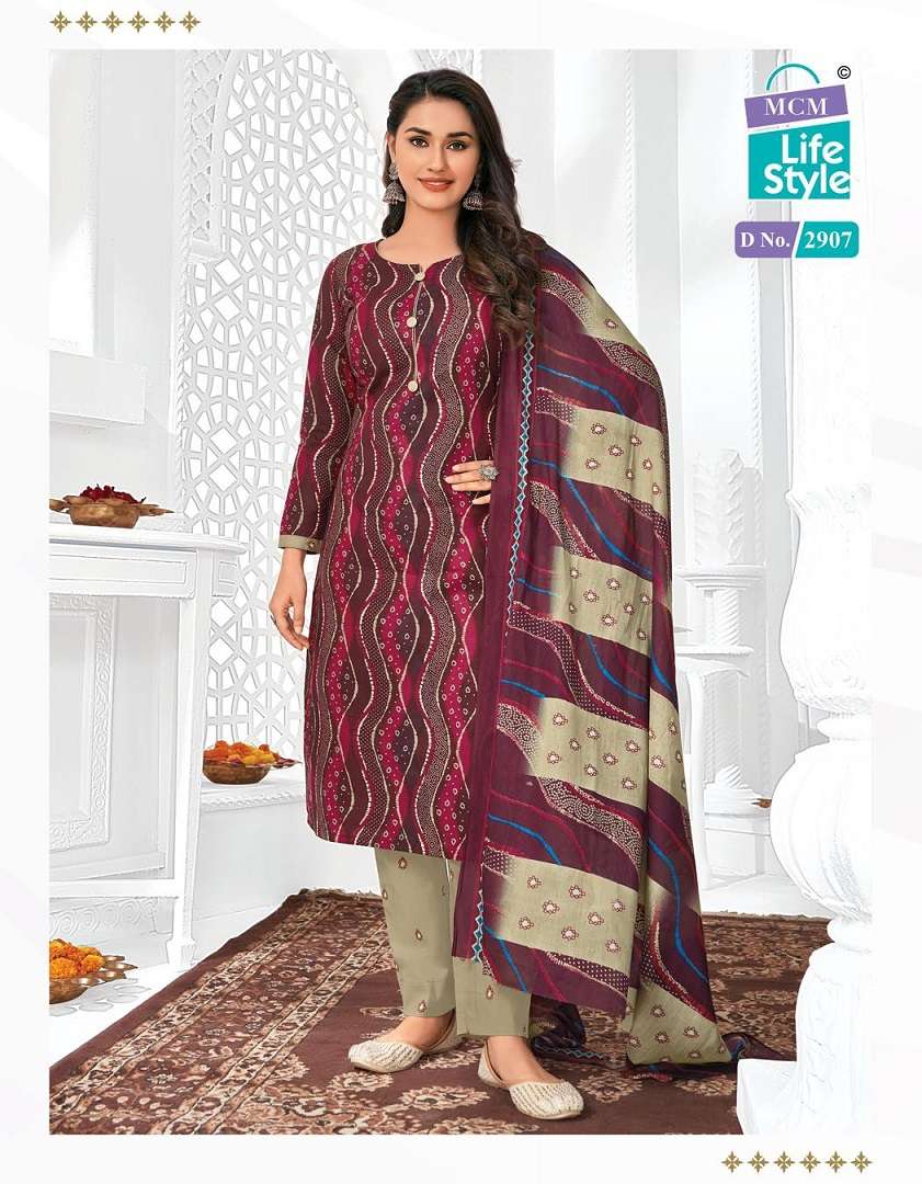 PRIYALAXMI VOL-29 BY MCM LIFESTYLE 2907 TO 2934 SERIES COTTON PRITNED DRESSES