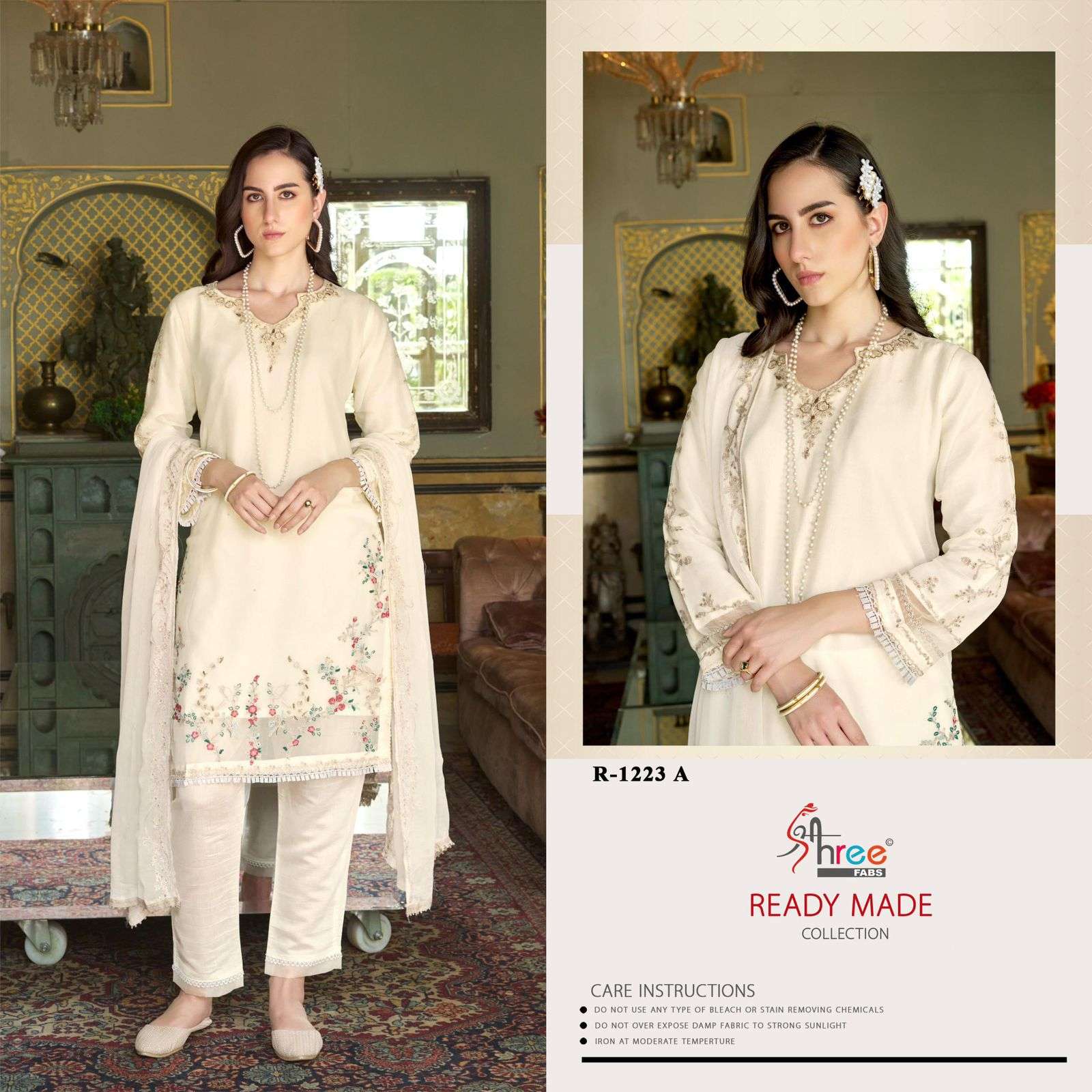 R-1223 COLOURS BY SHREE FABS HEAVY EMBROIDERED CHIFFON PAKISTANI DRESSES