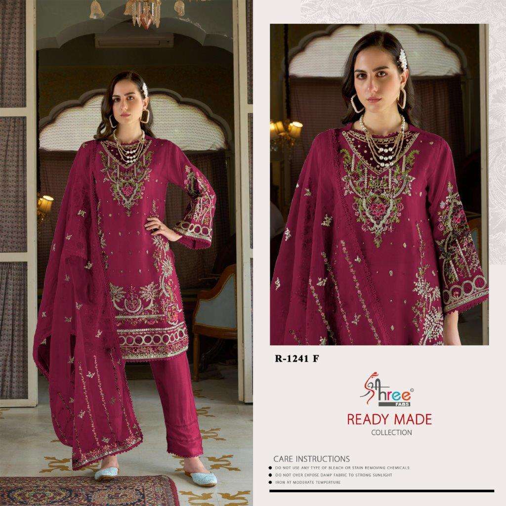 R-1241 COLOURS BY SHREE FABS HEAVY EMBROIDERED SILK PAKISTANI DRESSES