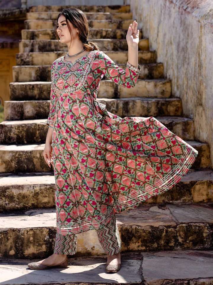 RAMIYA VOL-180 BY ASLIWHOLESALE DESIGNER FACNY COTTON PRINT DRESSES