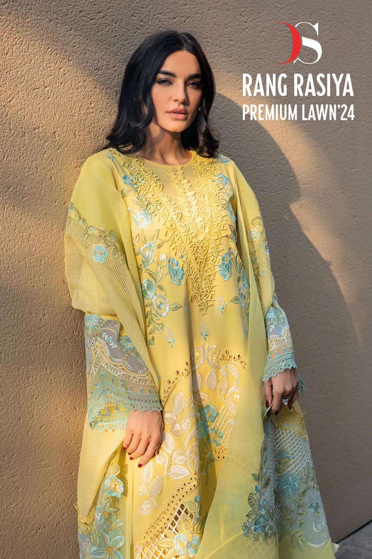 RANGRASIYA LAWN 24 BY DEEPSY SUITS DESGINER PRINTED COTTON EMBROIDERY DRESSES