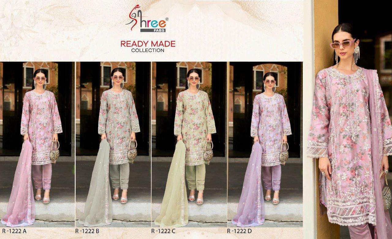 S-1222 HIT DESIGN BY SHREE FABS DESIGNER READYMADE EMBROIDERY PAKISTANI DRESSES