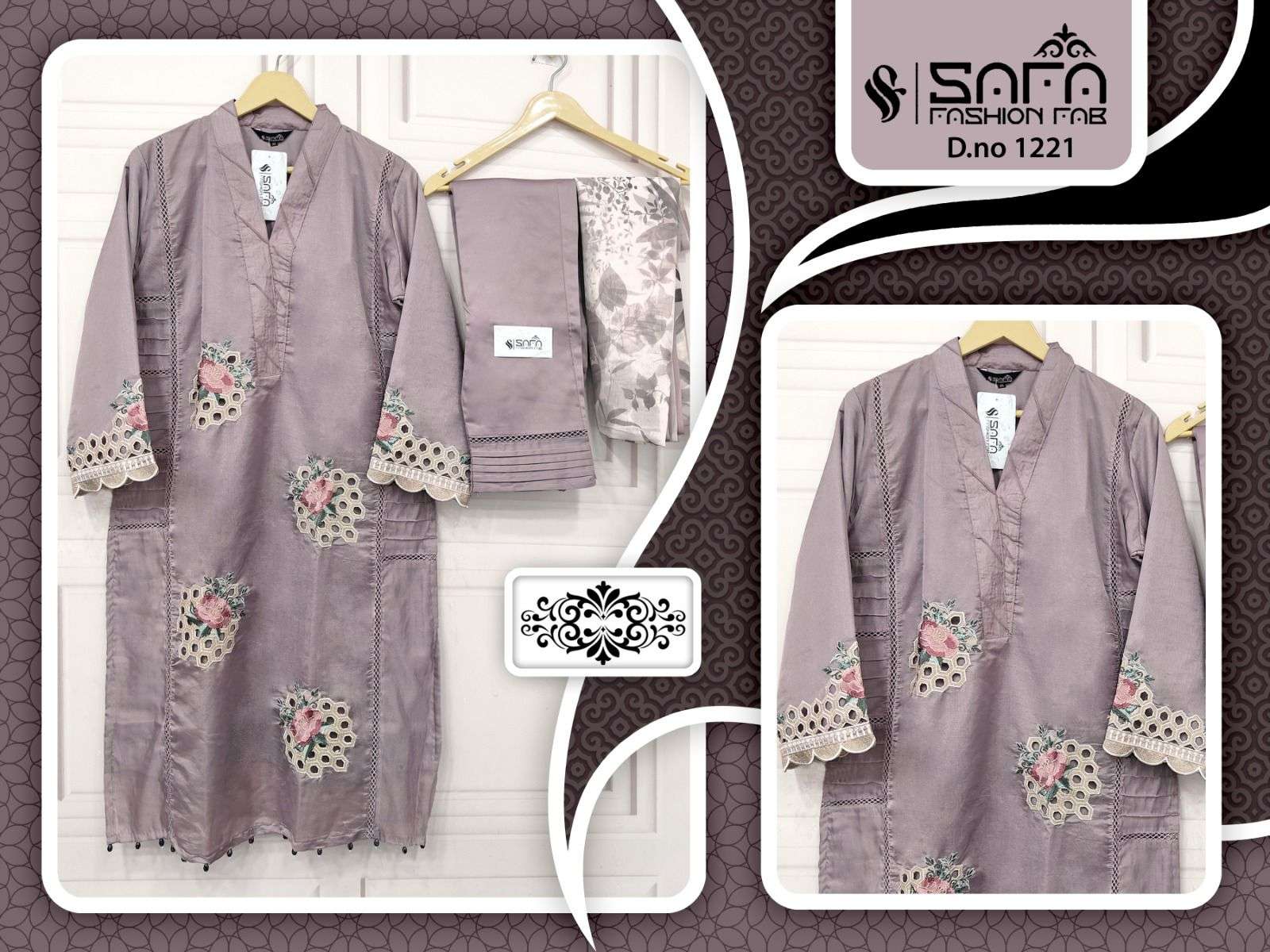 SAFA 1221 COLOURS BY SAFA FASHION HUB ORGANZA STITCHED PAKISTANI DRESSES