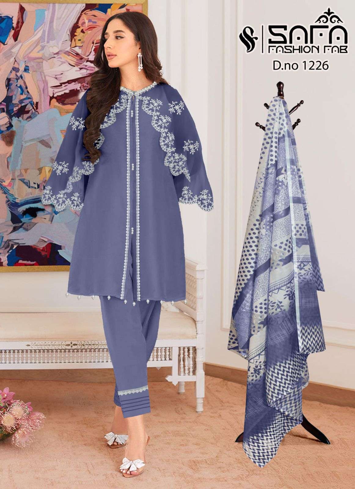 SAFA 1226 COLOURS BY SAFA FASHION HUB GEORGETTE STITCHED PAKISTANI DRESSES