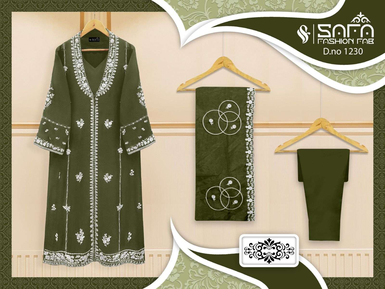 SAFA 1230 COLOURS BY SAFA FASHION HUB GEORGETTE STITCHED PAKISTANI DRESSES