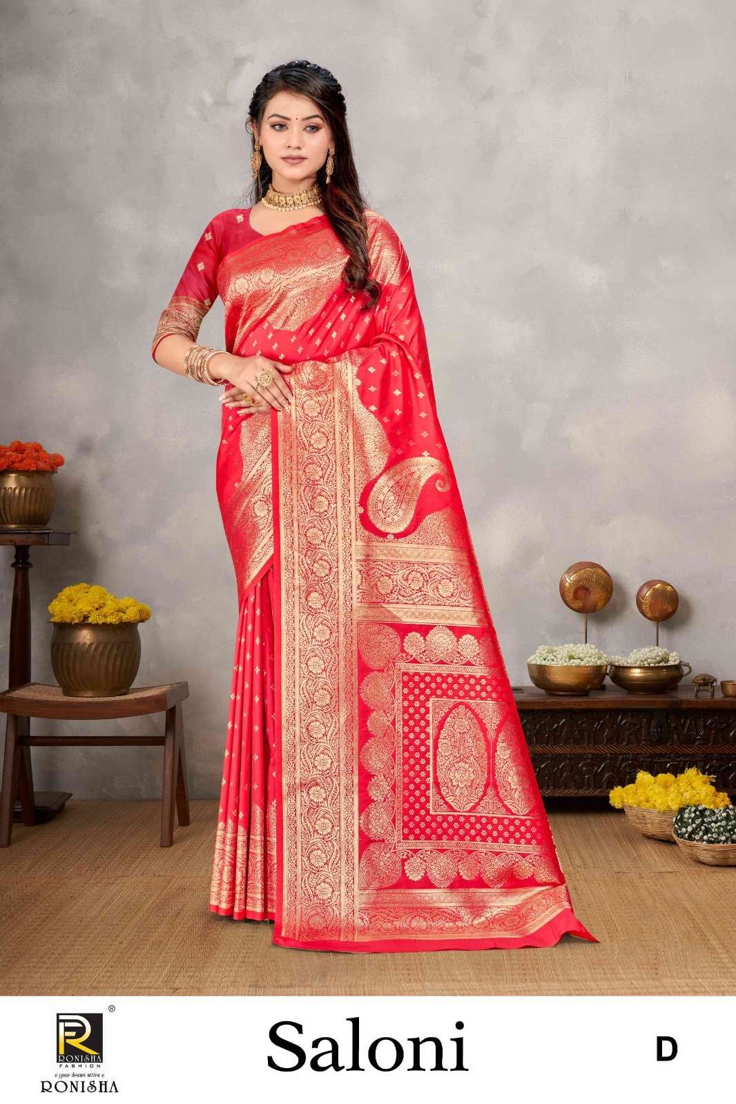 SALONI BY RONISHA FASHION DESIGNER FANCY BANARASI SILK SAREES