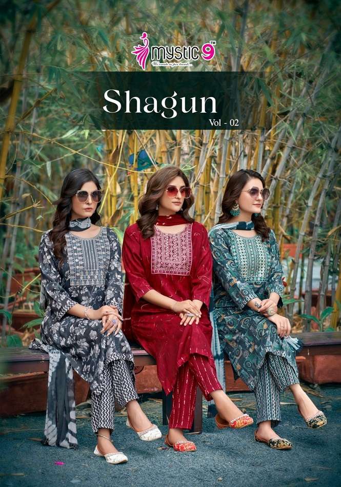 SHAGUN VOL-02 BY ASLIWHOLESALE DESIGNER FACNY RAYON CAPSULE PRINT DRESSES