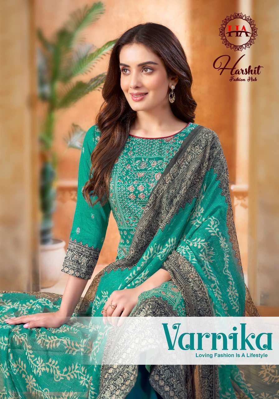 VARNIKA BY HARSHIT FASHION HUB 15505-001 TO 15505-006 SERIES COTTON DRESSES