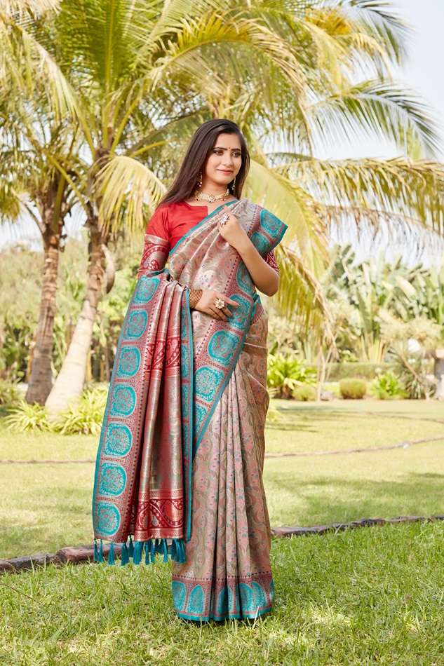 YOGINI BY ASLIWHOLESALE DESIGNER SOFT KANJIVARM SILK PRINTED SAREES