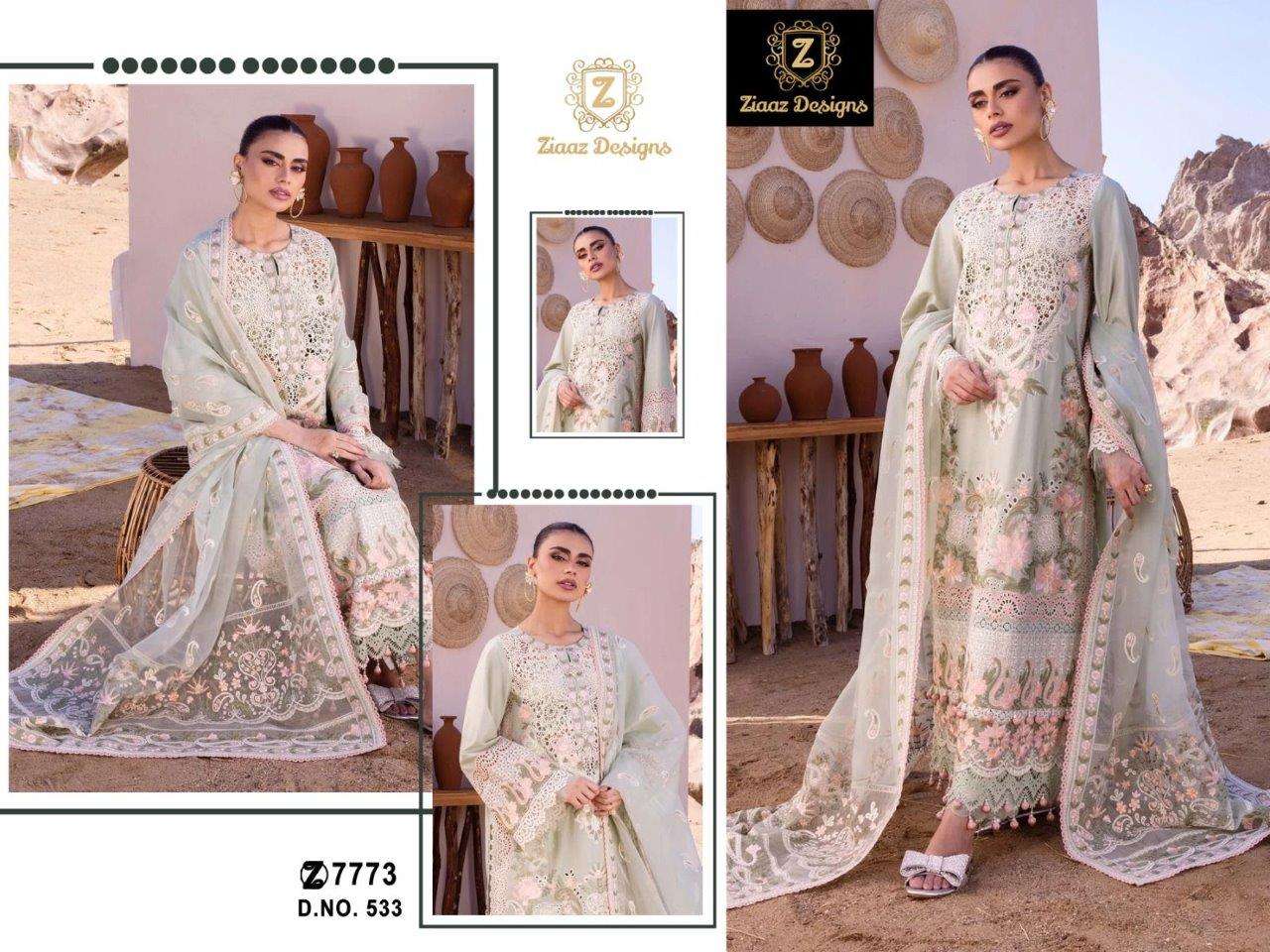 ZIAAZ 533 BY ZIAAZ DESIGNS HEAVY CAMBRIC COTTON EMBROIDERED DRESSES