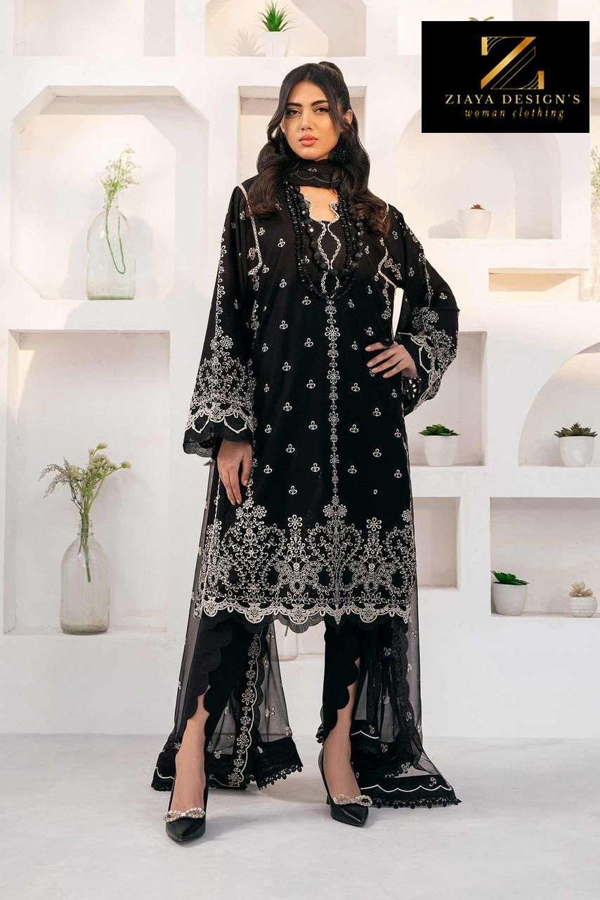 ZIAYA 1113 BY ASLIWHOLESALE HEAVY FOX GEORGETTE EMBROIDERY DRESSES