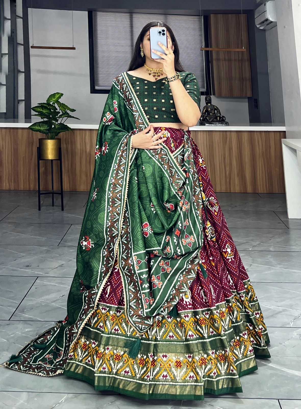 7132 COLOUR BY ASLIWHOLESALE FANCY DESIGNER TUSSAR SILK PRINTED LEHENGAS