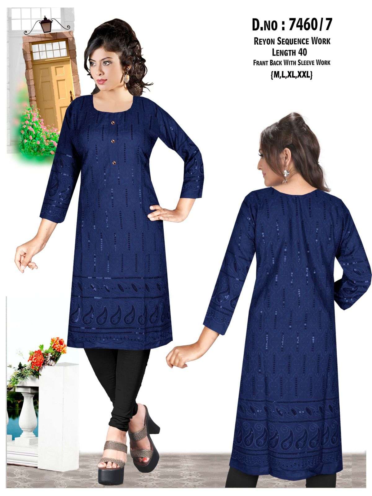 7460 COLOURS BY ASLIWHOLESALE DESIGNER FACNY 14 KG RAYON PRINT KURTIS