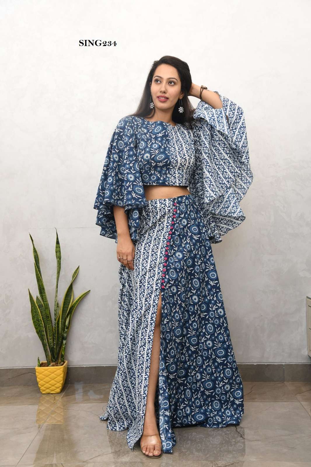 AD 234 BY ARYA DESIGNS DESIGNER PURE COTTON PRINTED CO-ORD SET