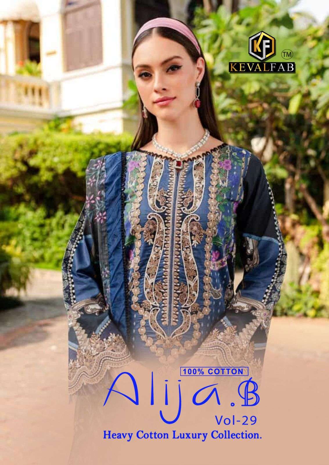 ALIJA.B VOL-29 BY KEVAL FAB 29001 TO 29006 SERIES HEAVY COTTON PRINT DRESSES