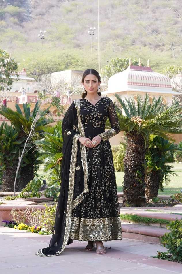 ANAMIKA VOL-45 BY ASLIWHOLESALE DESIGNER FACNY FAUX BLOOMING WORK GOWNS