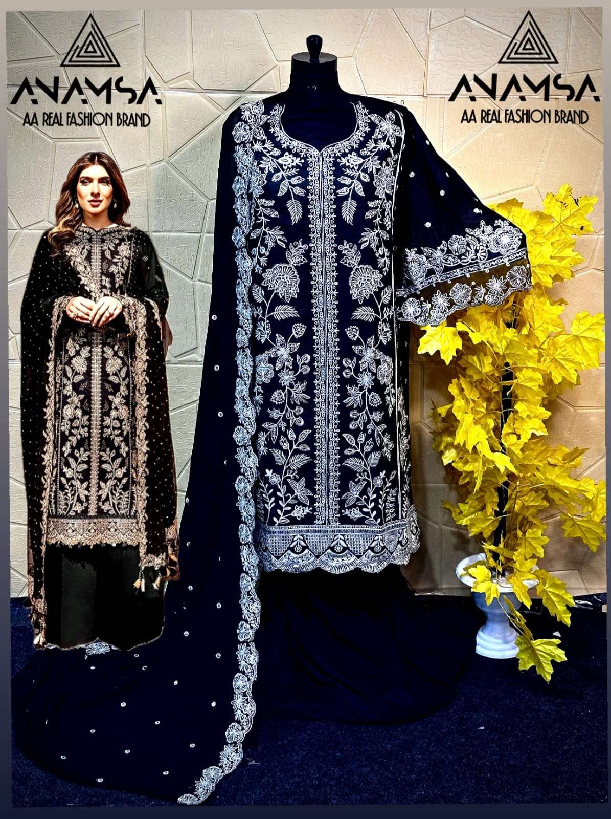 ANAMSA 451 BY ANAMSA DESIGNER PURE HEAVY JAAM COTTON WORK DRESS