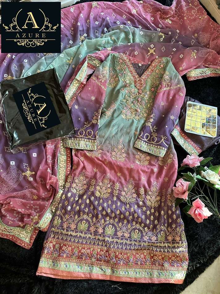 AZURE 14054 BY AZURE DESIGNER DESIGNER GEORGETTE PAKISTANI DRESSES