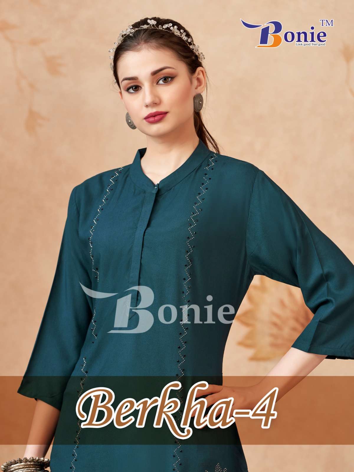 BERKHA VOL-01 BY BONIE 1001 TO 1006 SERIES RAYON 14KG WORK TOPS