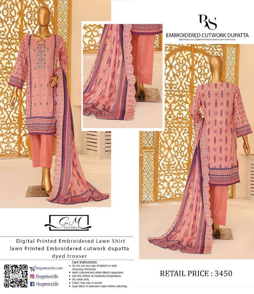 BIN SAEED BY ASLIWHOLESALE DESIGNER LAWN COTTON PRINTED DRESSES