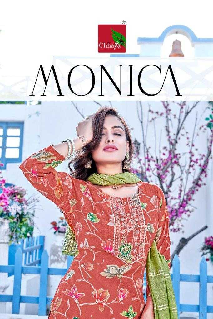 CHHAYA MONICA BY ASLIWHOLESALE DESIGNER FACNY MODAL SILK PRINT DRESSES