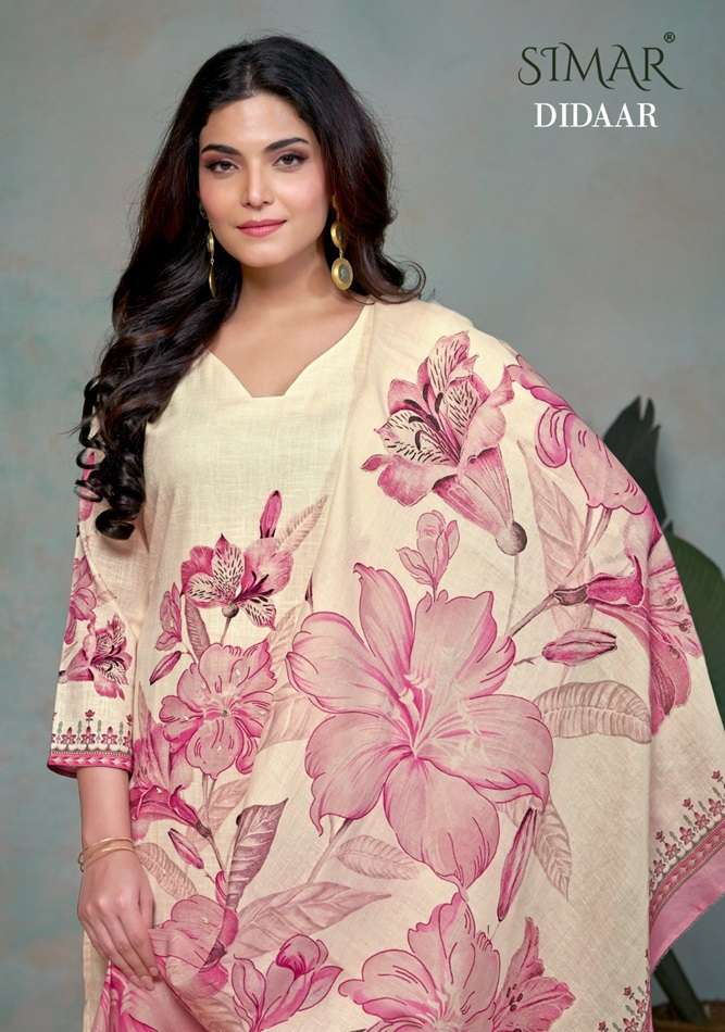 DIDAAR BY SIMAR HEAVY PREMIUM COTTON LINEN DIGITAL PRINT DRESSES