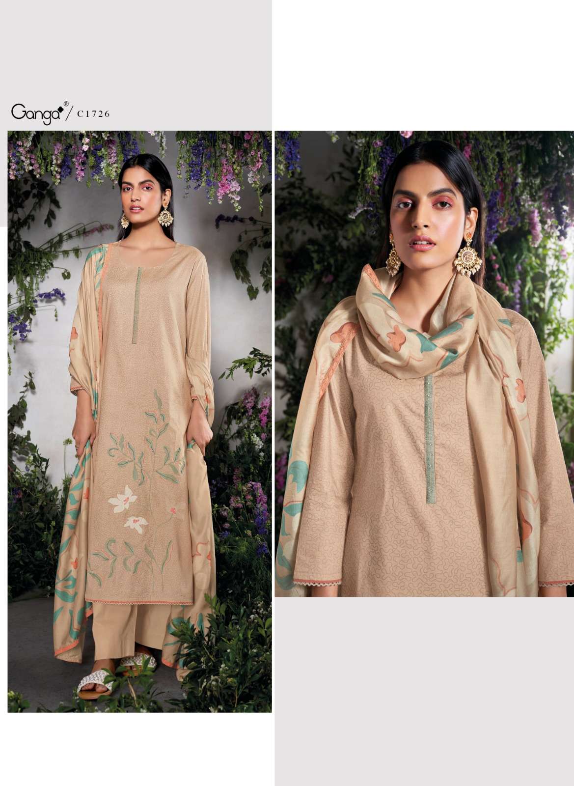 ERAYA BY GANGA FASHIONS HEAVY PREMIUM COTTON DIGITAL PRINT DRESSES