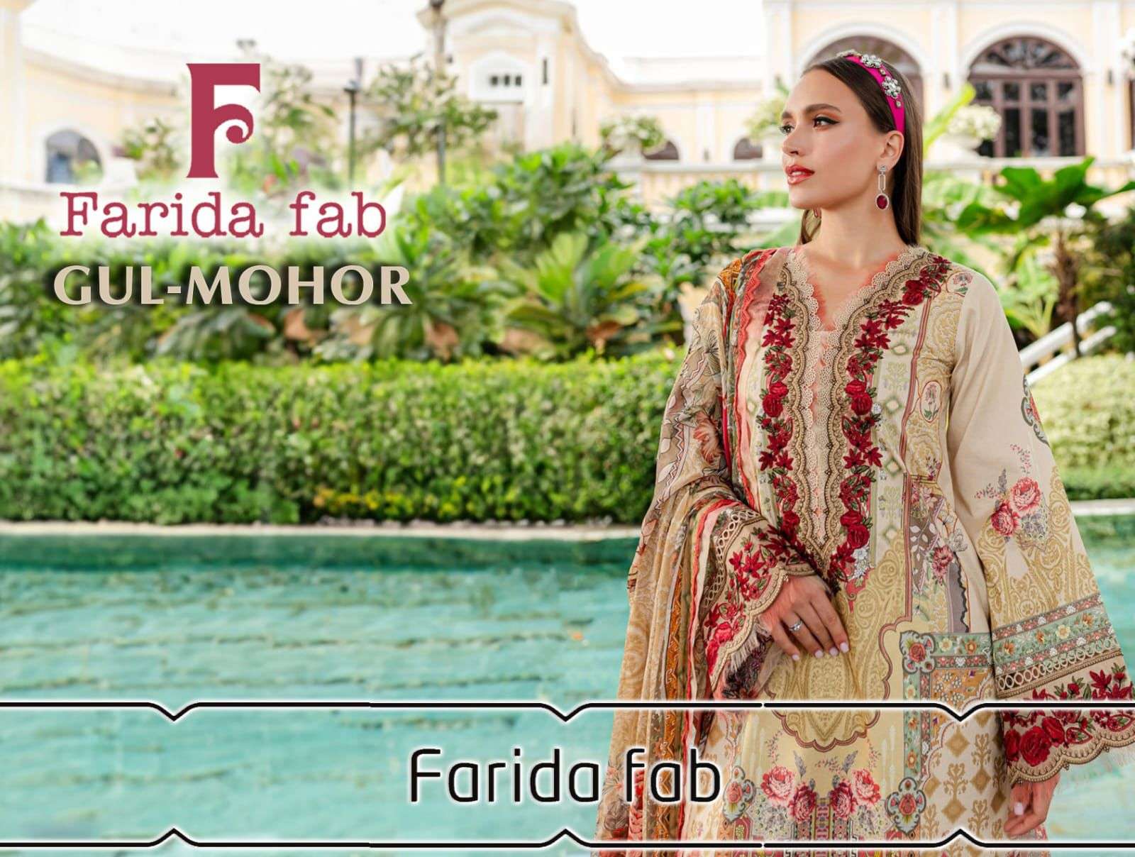 FARIDA FAB GULMOHAR BY ASLIWHOLESALE 1001 TO 1006 SERIES COTTON PRINTED DRESSES