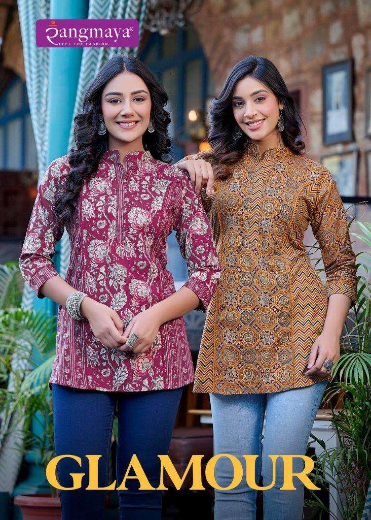 GLAMOUR BY RANGMAYA 101 TO 107 SERIES FANCY COTTON CASUAL PRINTED TOPS