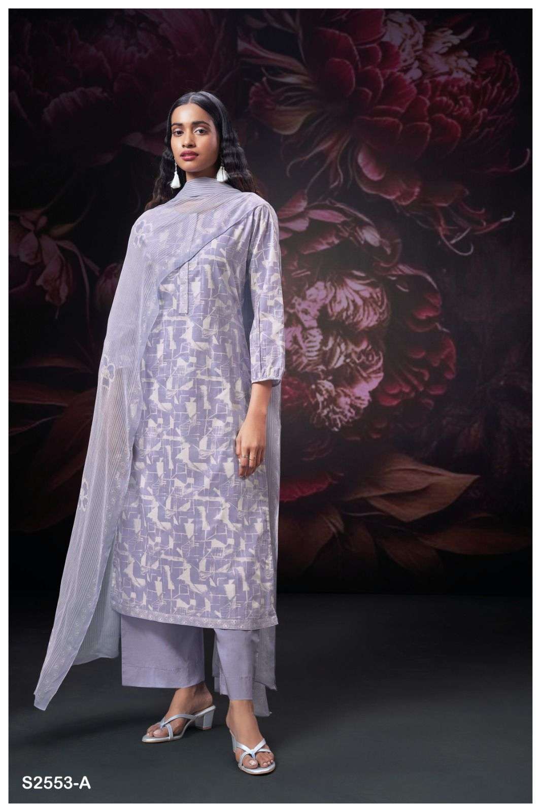 HELENA 2553 BY GANGA FASHIONS HEAVY PREMIUM COTTON SILK WORK DRESSES