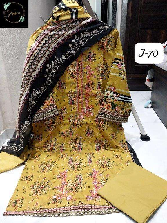 JAZMIN VOL-70 BY SAPPHIRE DESIGNER PURE LAWN COTTON PAKISTANI DRESSES