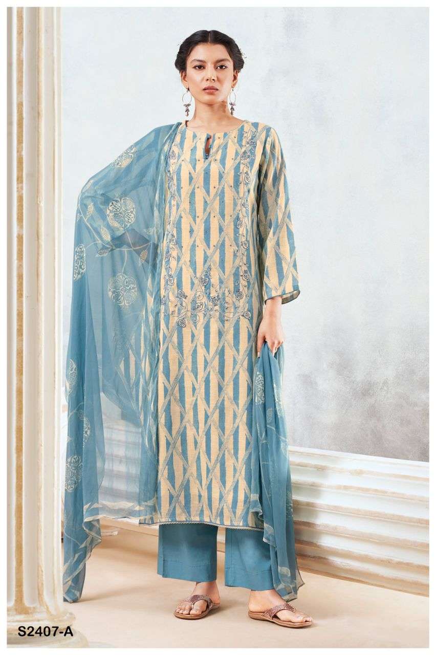 JISINIA 2407 BY GANGA FASHIONS HEAVY PREMIUM COTTON DIGITAL PRINT DRESSES