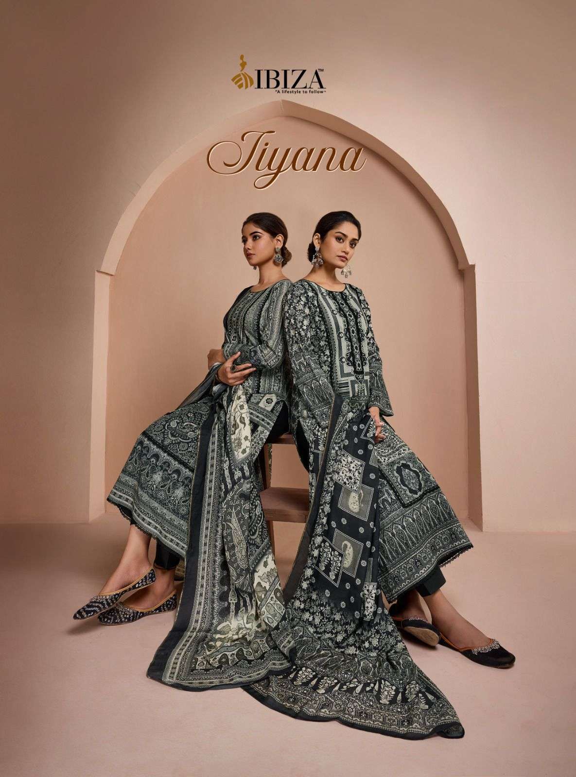 JIYANA BY IBIZA 15609 TO 15612 SERIES PURE LAWN COTTON DIGITAL PRINT DRESSES