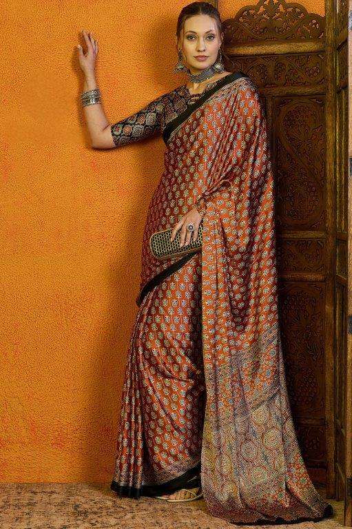 KADALI SILK BY ASLIWHOLESALE DESIGNER SOFT MODAL SATIN PRINTED SAREES