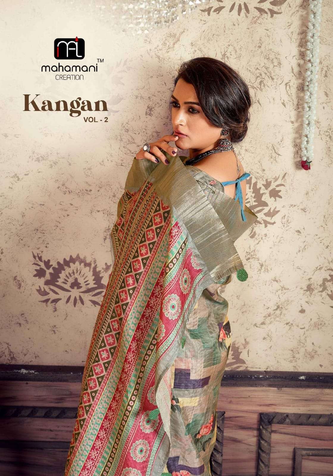 KANGAN VOL-02 BY ASLIWHOLESALE DESIGNER SOFT GOTHA SILK PRINTED SAREES