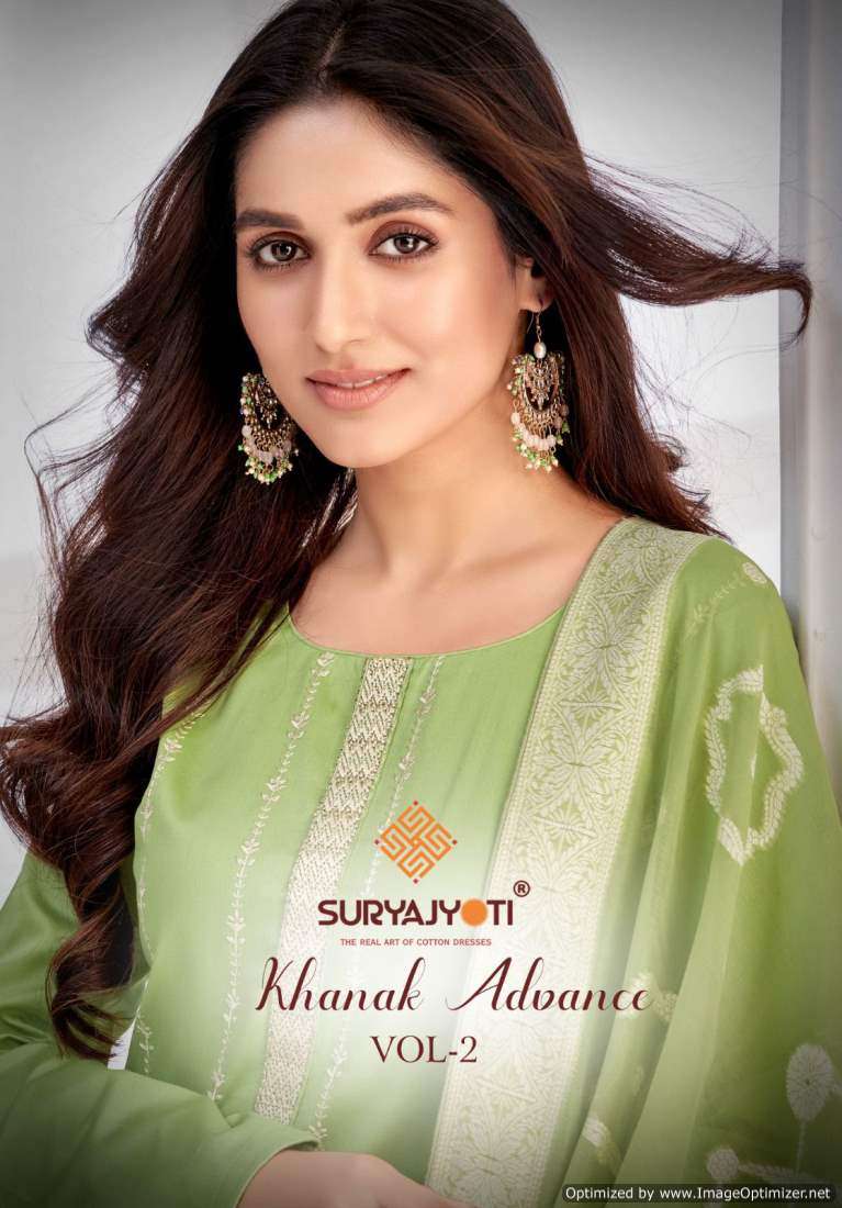 KHANAK ADVANCE VOL-2 BY SURYAJYOTI 2001 TO 2008 SERIES JAAM SATIN DIAMOND WORK DRESSES