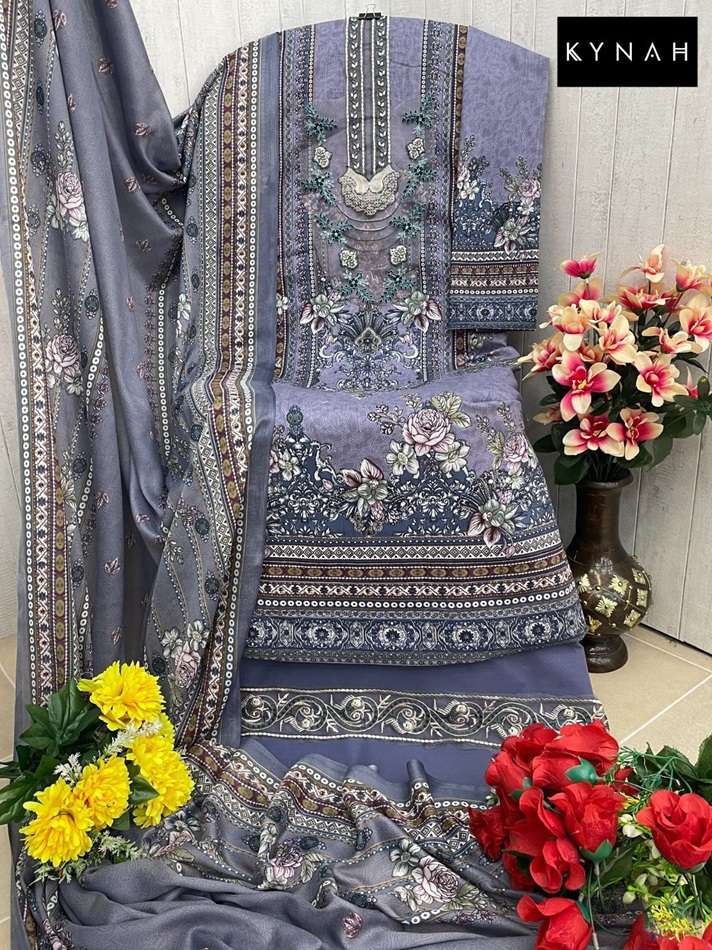 KYNAH 2167 BY ASLIWHOLESALE HEAVY COTTON PRINT EMBROIDERY DRESSES