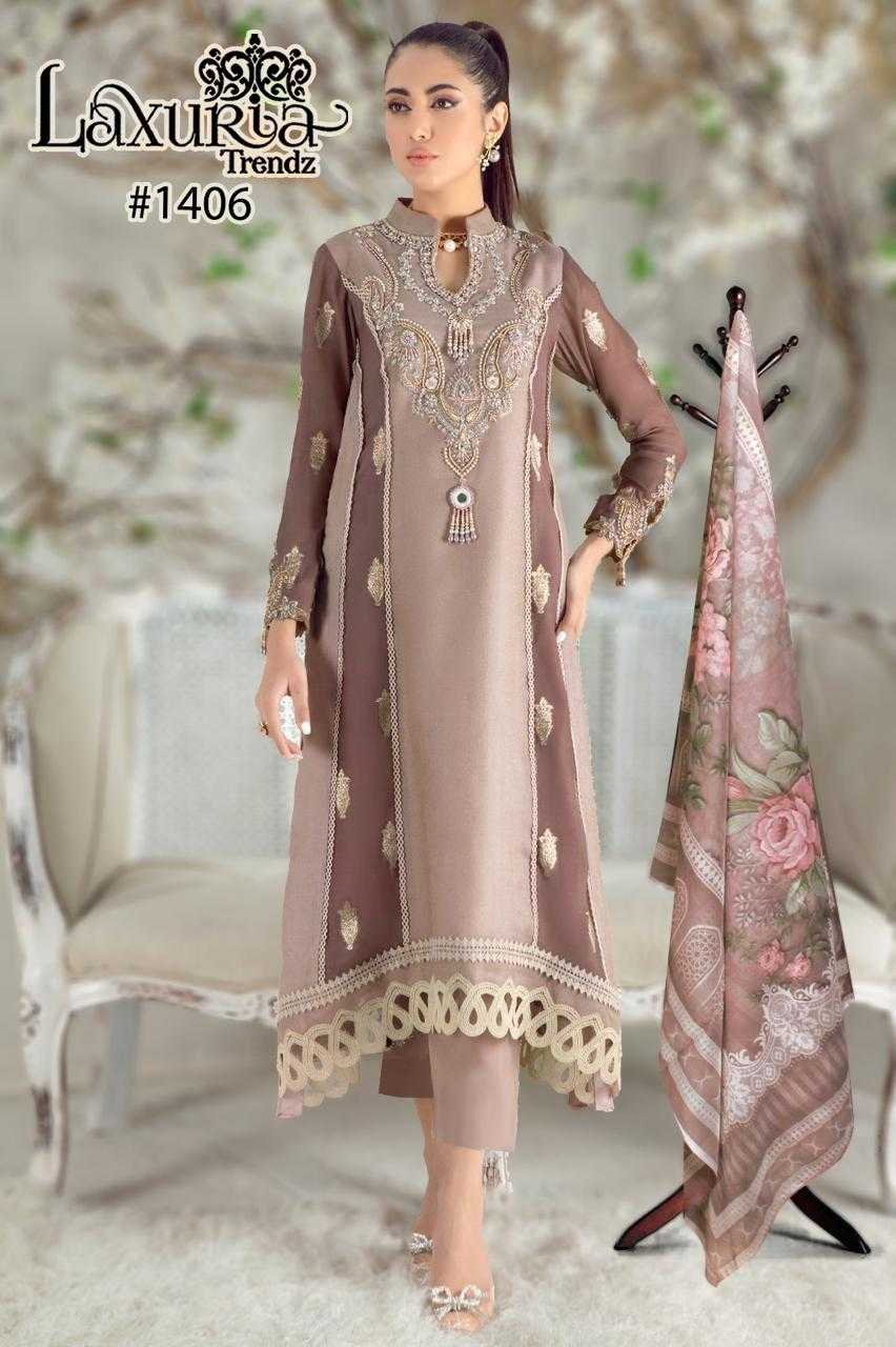 LAXURIA 1406 BY LAXURIA TRENDZ HEAVY DESIGNER FAUX GEORGETTE DRESSES