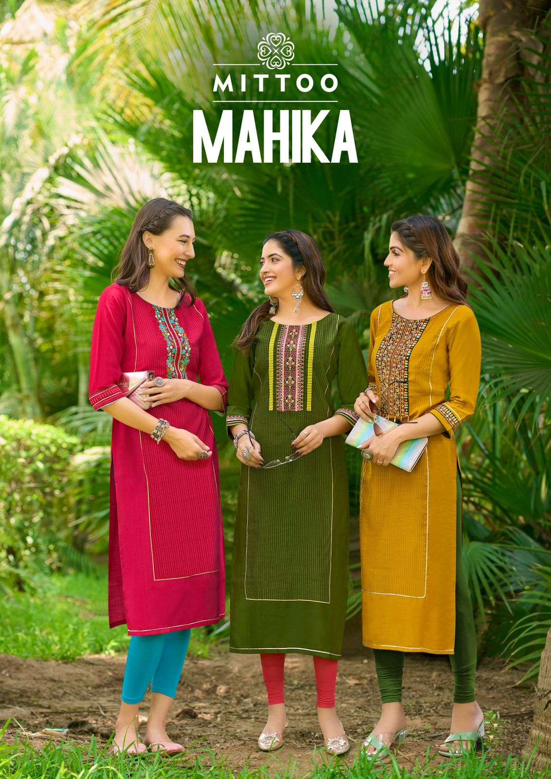 MAHIKA BY MITTOO 1001 TO 1006 SERIES VISCOSE WEAVING STITCHED KURTIS