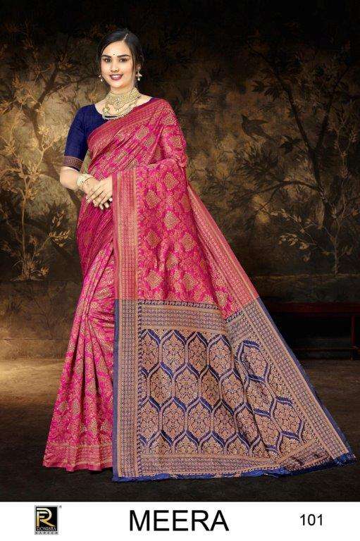 MEERA BY RONISHA FASHION DESIGNER FANCY BANARASI SILK SAREES