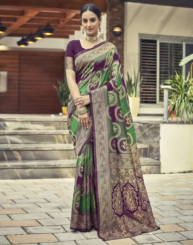 MULTI BY ASLIWHOLESALE DESIGNER FANCY SOFT SILK PRINTED SAREES