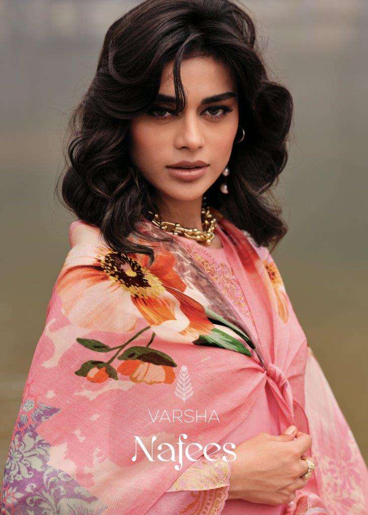 NAFEES BY VARSHA 01 TO 04 SERIES VISCOSE MUSLIN DIGITAL PRINTED DRESSES