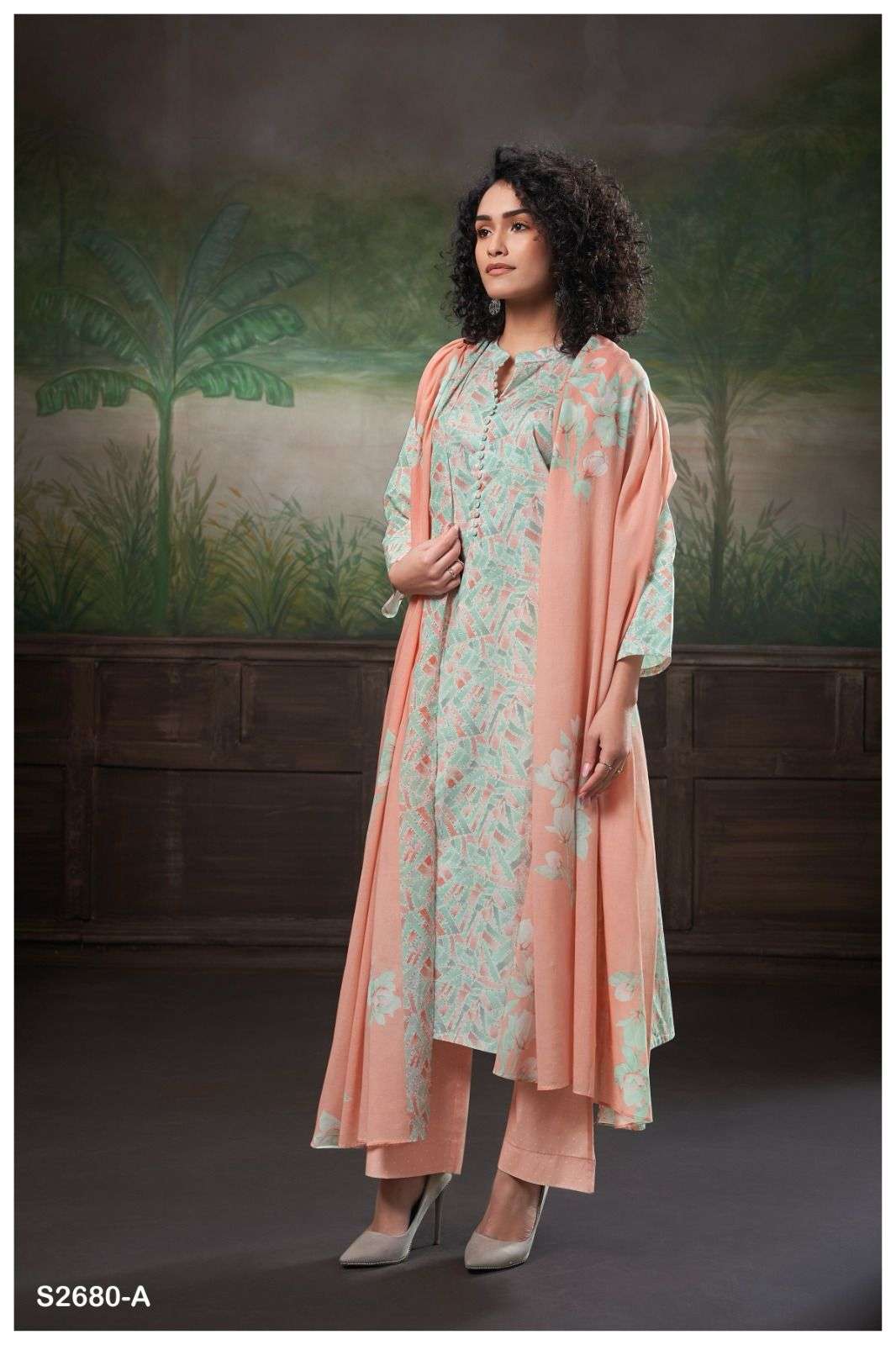 NEEVA 2680 BY GANGA FASHIONS HEAVY PREMIUM COTTON DIGITAL PRINT DRESSES