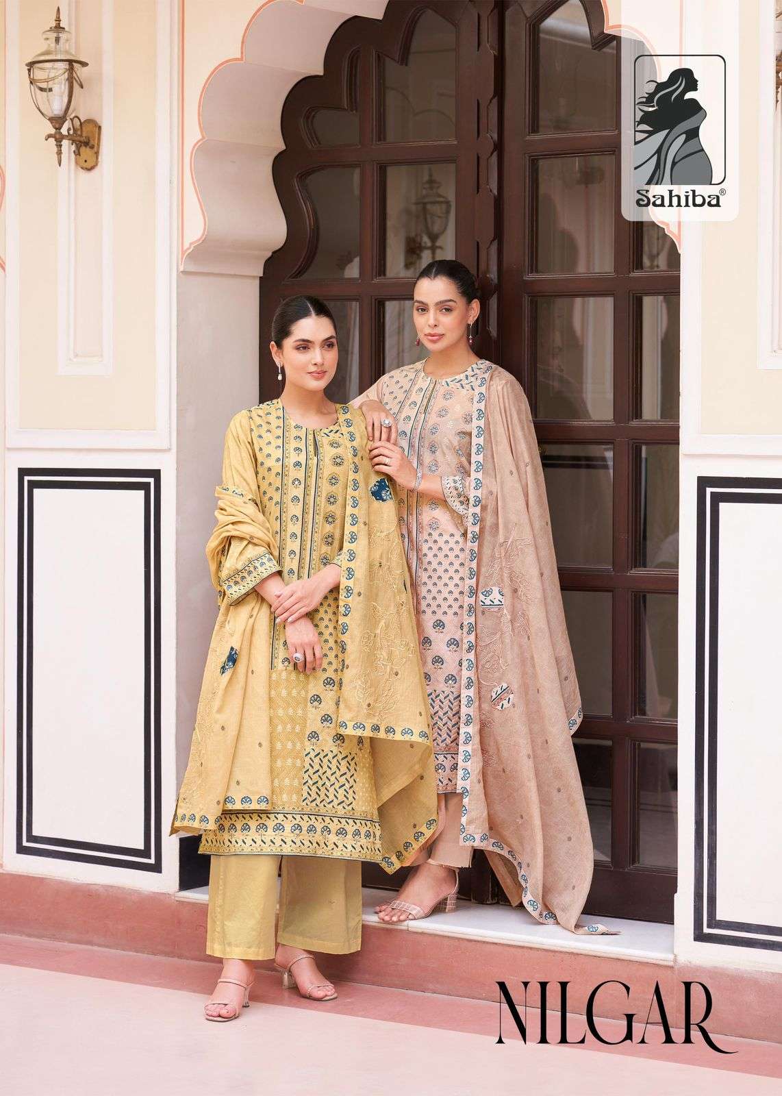 NILGAR BY SAHIBA DESIGNER PURE COTTON LAWN DIGITAL PRINT HANDWORK DRESSES