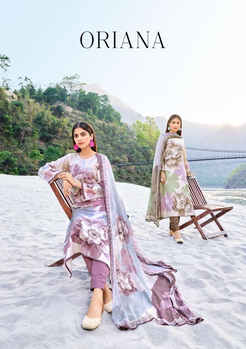 ORIANA BY RUPALI FASHION TRENDS DESIGNER JAAM SATIN PRINTED DRESSES